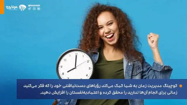 مراحل فرایند مدیریت زمان با همراهی کوچ